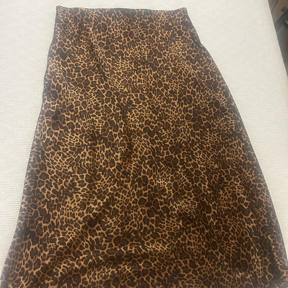 GAP Black and Brown Maxi A-Line Skirt for Night Out